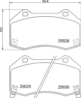 Brembo Bremsbelagsatz, Scheibenbremse [Hersteller-Nr. P59094] für Opel von BREMBO