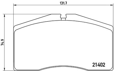 Brembo Bremsbelagsatz, Scheibenbremse [Hersteller-Nr. P65006] für Audi, Porsche von BREMBO