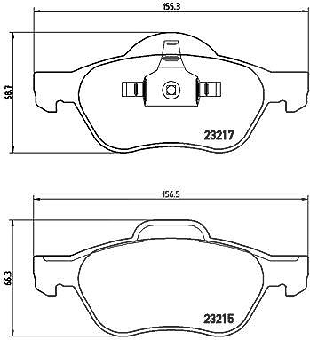 Brembo Bremsbelagsatz, Scheibenbremse [Hersteller-Nr. P68048X] für Renault von BREMBO