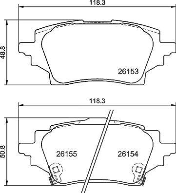 Brembo Bremsbelagsatz, Scheibenbremse [Hersteller-Nr. P83178] für Suzuki, Toyota von BREMBO