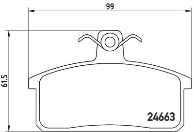 Brembo Bremsbelagsatz, Scheibenbremse [Hersteller-Nr. P79007] für Suzuki, Iveco von BREMBO