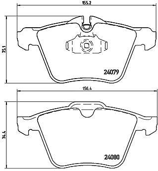 Brembo Bremsbelagsatz, Scheibenbremse [Hersteller-Nr. P36027] für Jaguar von BREMBO