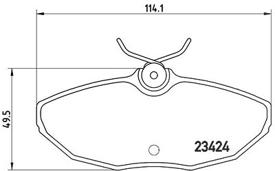 Brembo Bremsbelagsatz, Scheibenbremse [Hersteller-Nr. P36013] für Jaguar, Lincoln von BREMBO