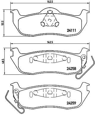 Brembo Bremsbelagsatz, Scheibenbremse [Hersteller-Nr. P37011] für Jeep von BREMBO