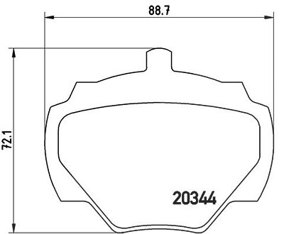 Brembo Bremsbelagsatz, Scheibenbremse [Hersteller-Nr. P44001] für Land Rover von BREMBO