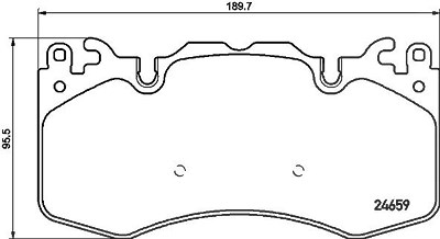 Brembo Bremsbelagsatz, Scheibenbremse [Hersteller-Nr. P44023] für Land Rover von BREMBO