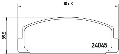 Brembo Bremsbelagsatz, Scheibenbremse [Hersteller-Nr. P49036] für Mazda von BREMBO