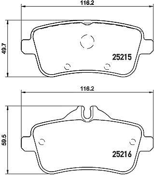 Brembo Bremsbelagsatz, Scheibenbremse [Hersteller-Nr. P50101] für Mercedes-Benz von BREMBO