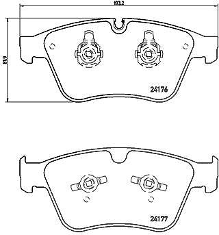 Brembo Bremsbelagsatz, Scheibenbremse [Hersteller-Nr. P50105] für Mercedes-Benz von BREMBO