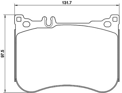 Brembo Bremsbelagsatz, Scheibenbremse [Hersteller-Nr. P50114] für Mercedes-Benz von BREMBO