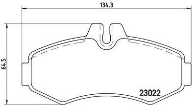 Brembo Bremsbelagsatz, Scheibenbremse [Hersteller-Nr. P50031] für Mercedes-Benz von BREMBO