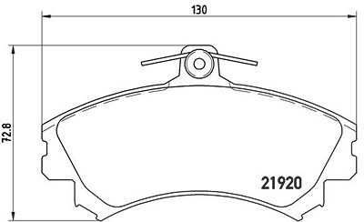 Brembo Bremsbelagsatz, Scheibenbremse [Hersteller-Nr. P54022] für Mitsubishi, Proton, Volvo von BREMBO