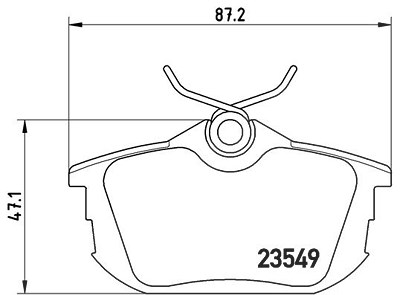 Brembo Bremsbelagsatz, Scheibenbremse [Hersteller-Nr. P54023] für Mitsubishi, Proton, Smart, Volvo von BREMBO