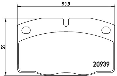 Brembo Bremsbelagsatz, Scheibenbremse [Hersteller-Nr. P59005] für Lotus, Opel von BREMBO