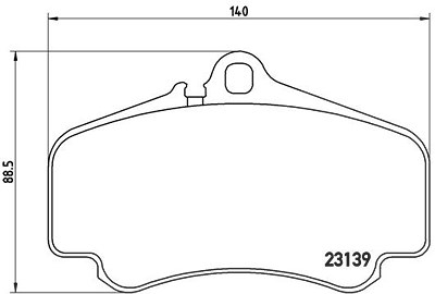 Brembo Bremsbelagsatz, Scheibenbremse [Hersteller-Nr. P65011] für Porsche von BREMBO