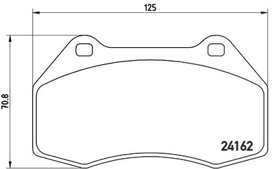 Brembo Bremsbelagsatz, Scheibenbremse [Hersteller-Nr. P68036] für Renault von BREMBO