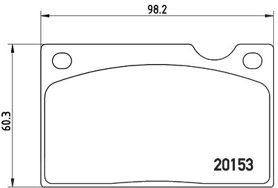 Brembo Bremsbelagsatz, Scheibenbremse [Hersteller-Nr. P86003] für Volvo von BREMBO