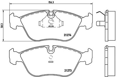 Brembo Bremsbelagsatz, Scheibenbremse [Hersteller-Nr. P86013] für Volvo von BREMBO