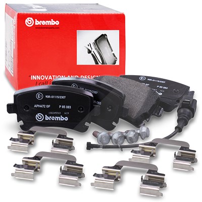 Brembo Bremsbelagsatz Hinterachse [Hersteller-Nr. P85083] für VW von BREMBO