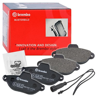 Brembo Bremsbelagsatz Hinterachse [Hersteller-Nr. P28038] für Honda von BREMBO