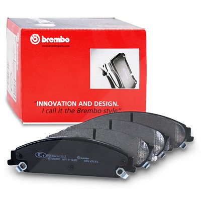 Brembo Bremsbelagsatz Vorderachse [Hersteller-Nr. P11017] für Chrysler, Dodge, Lancia von BREMBO
