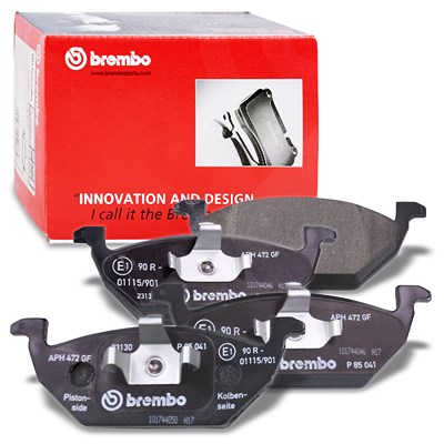 Brembo Bremsbeläge vorne (Satz) [Hersteller-Nr. P85041] für Audi, Seat, Skoda, Streetscooter, VW von BREMBO