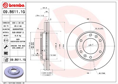 Brembo Bremsensatz, Scheibenbremse [Hersteller-Nr. KT10019] für Hyundai von BREMBO