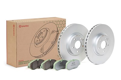 Brembo Bremsensatz, Scheibenbremse [Hersteller-Nr. KT10031] für Mercedes-Benz von BREMBO