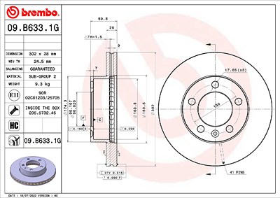 Brembo Bremsensatz, Scheibenbremse [Hersteller-Nr. KT10034] für Nissan, Opel, Renault, Vauxhall von BREMBO