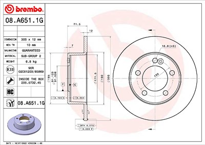 Brembo Bremsensatz, Scheibenbremse [Hersteller-Nr. KT10037] für Nissan, Opel, Renault, Vauxhall von BREMBO