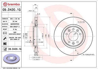 Brembo Bremsensatz, Scheibenbremse [Hersteller-Nr. KT10051] für Citroën, Opel, Peugeot, Toyota von BREMBO