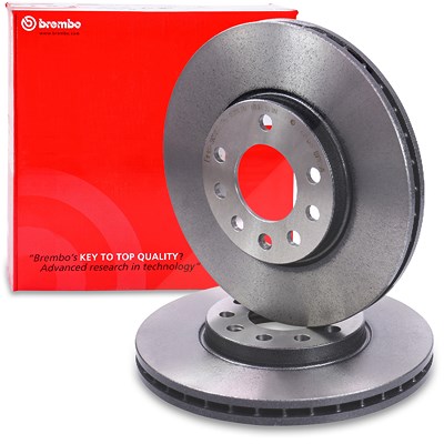 Brembo Bremsscheibe belüftet vorne [Hersteller-Nr. 09.7629.11] für Chevrolet, Opel, Vauxhall von BREMBO