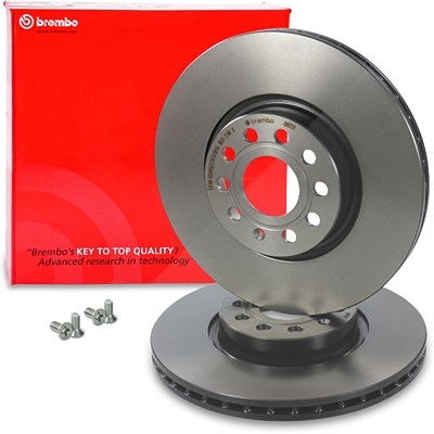 Brembo Bremsscheibe belüftet vorne [Hersteller-Nr. 09.9772.11] für Audi, Cupra, Seat, Skoda, VW von BREMBO