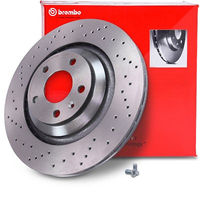 Brembo 1x Bremsscheibe belüftet hinten [Hersteller-Nr. 09.8842.2X] für Audi von BREMBO