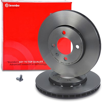 Brembo Bremsscheibe belüftet vorne [Hersteller-Nr. 09.B975.11] für Seat, Skoda, VW von BREMBO