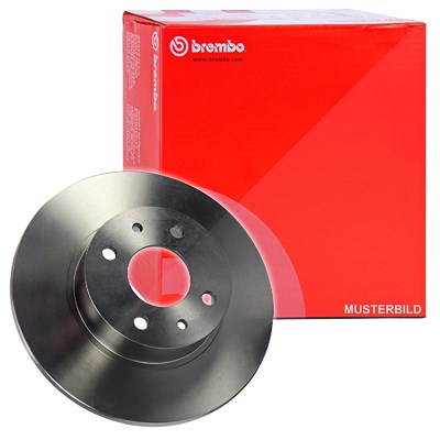 Brembo Bremsscheibe Vorder-/Hinterachse Voll [Hersteller-Nr. 08.3636.10] für Autobianchi, Fiat, Lancia, Pininfarina, Seat von BREMBO