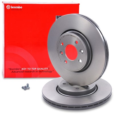 Brembo Bremsscheibe Vorderachse Belüftet [Hersteller-Nr. 09.8137.21] für Renault von BREMBO