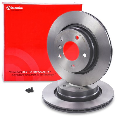 Brembo Bremsscheibe belüftet hinten [Hersteller-Nr. 09.7702.11] für BMW von BREMBO