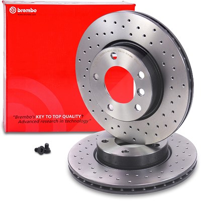 Brembo Bremsscheibe belüftet vorne [Hersteller-Nr. 09.5390.3X] für BMW von BREMBO