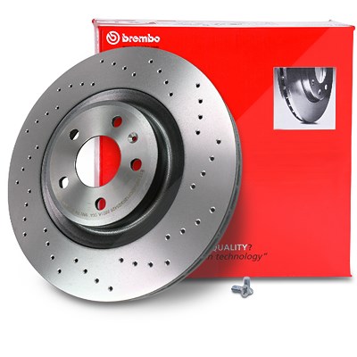 Brembo 1x Bremsscheibe belüftet vorne [Hersteller-Nr. 09.B039.1X] für Audi von BREMBO