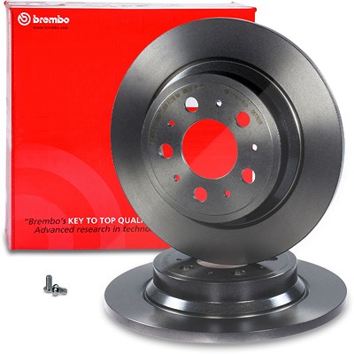 Brembo Bremsscheibe voll hinten [Hersteller-Nr. 08.7765.11] für Volvo von BREMBO