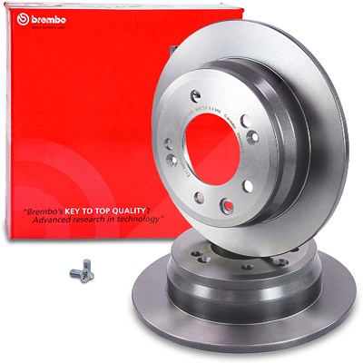 Brembo Bremsscheibe voll hinten [Hersteller-Nr. 08.A869.11] für Hyundai, Kia von BREMBO