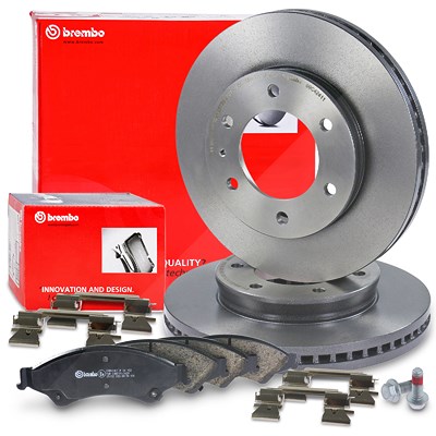 Brembo Bremsscheiben + Bremsbeläge vorne für Ford, Mazda von BREMBO