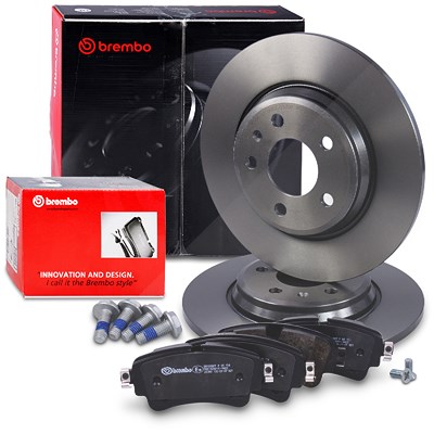 Brembo Bremsscheiben +Bremsbeläge hinten für Audi von BREMBO