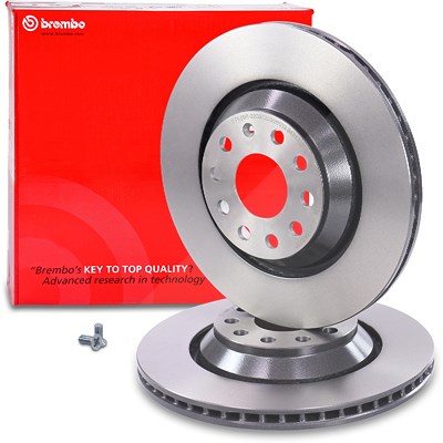 Brembo Bremsscheibe belüftet hinten [Hersteller-Nr. 09.A200.11] für Audi, Chrysler, Cupra, Seat, Skoda, VW von BREMBO