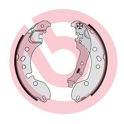 Brembo Bremsbackensatz [Hersteller-Nr. S68548] für Renault, Smart von BREMBO