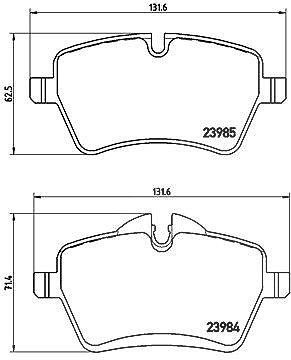 Brembo Bremsbelagsatz, Scheibenbremse [Hersteller-Nr. P06051X] für Mini von BREMBO