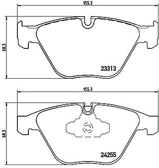 Brembo Bremsbelagsatz, Scheibenbremse [Hersteller-Nr. P06055X] für BMW von BREMBO