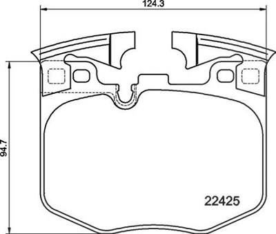 Brembo Bremsbelagsatz, Scheibenbremse [Hersteller-Nr. P06099] für BMW von BREMBO