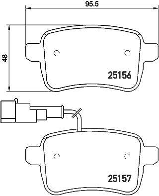 Brembo Bremsbelagsatz, Scheibenbremse [Hersteller-Nr. P23133X] für Alfa Romeo, Dodge von BREMBO